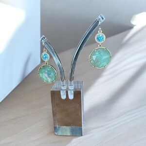 💖 Abalone/Resin/Crystal Earrings 💖